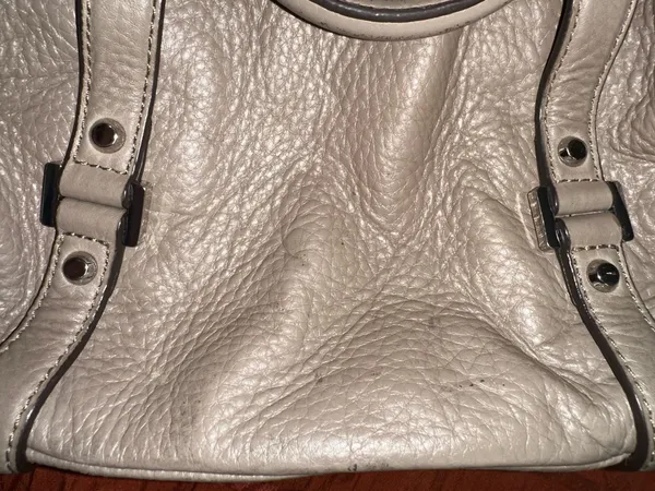 Michael Kors Bedford Medium Belted Leather Satchel – Taupe / Dark Khaki - Image 7