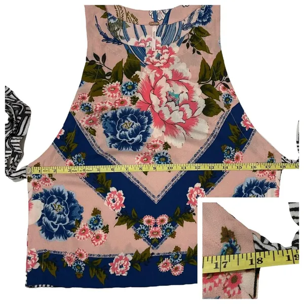 Free People This Sweet Love Floral Top - Pink - Small - Image 3