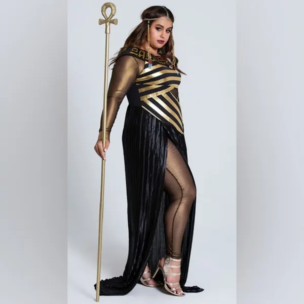 NEW Leg Avenue Nile Queen Cleopatra Isis Goddess Costume Size 3X/4X - Image 4