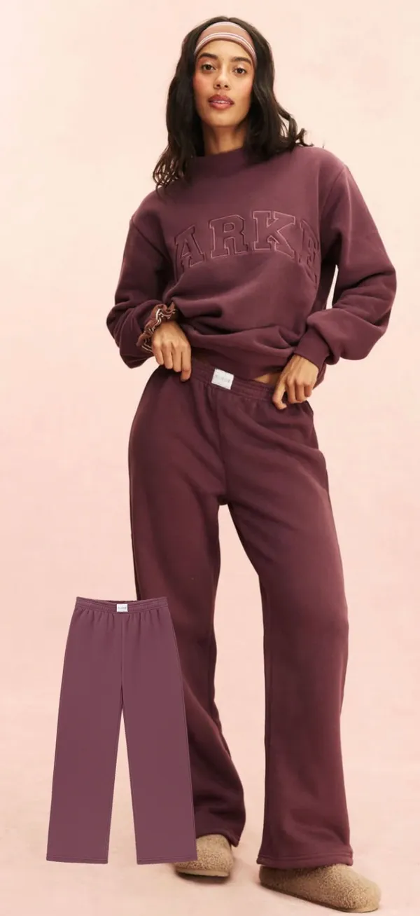 Tonal Eggplant Boxer Sweatpants - Image 3