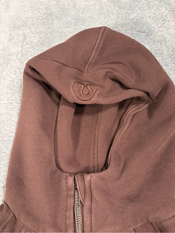 Lululemon scuba Brown oversized Half-Zip Hoodie sweatshirt XS/S - Image 2