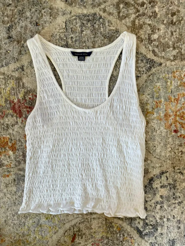 American Eagle Outfitters Smocked Tank Top - Image 2