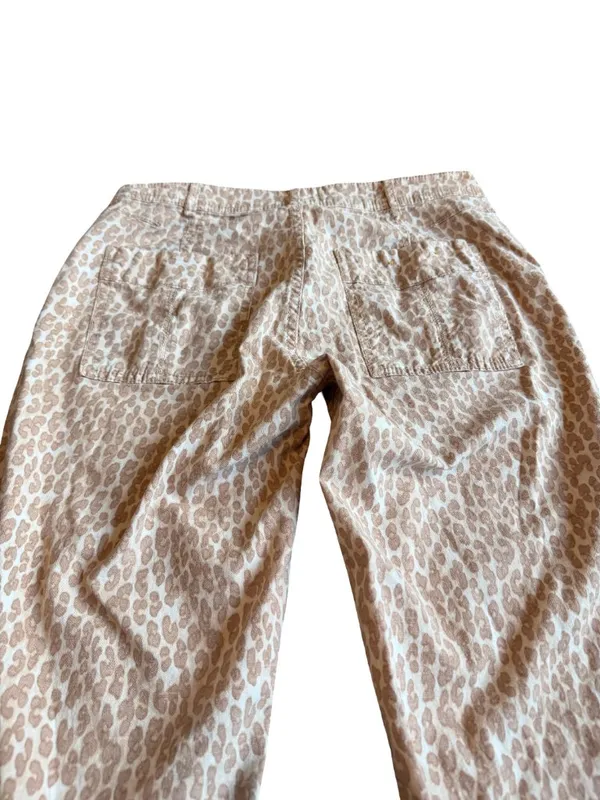 Anthropologie The Wanderer Animal Print Pants Trousers Cropped Length Size 28 - Image 10