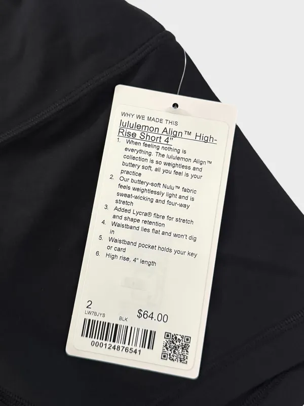 Lululemon Align High-Rise Short 4” Black Size 2 - Image 4