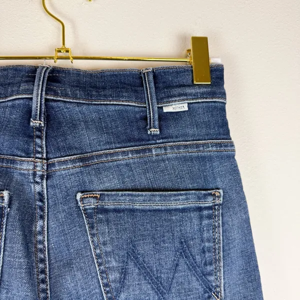 Mother The Hustler Ankle Frayed Bootcut Kick Flare Jeans‎ Lust for Life Size 23 - Image 10