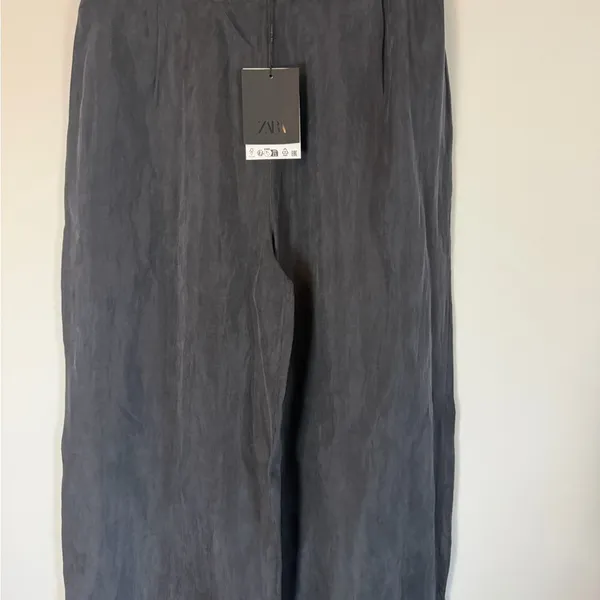 Zara black silky lyocell Pajama Pants Sz small NWT - Image 7