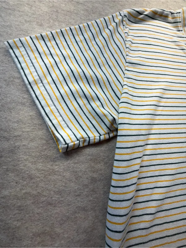 Vintage Green Bay Packers Game Day Moretz Striped V-Neck Shirt 18/20W NFL - Image 4