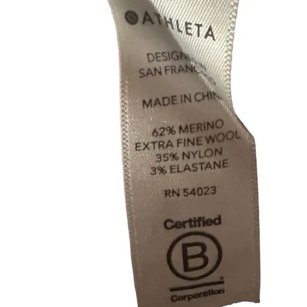Athleta‎ Transit Colorblock Merino Wool Blend Sweater Sz XS - Image 9