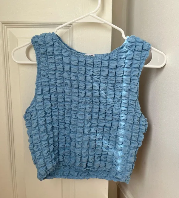 Princess Polly Crop Top Blue Tank - Image 2