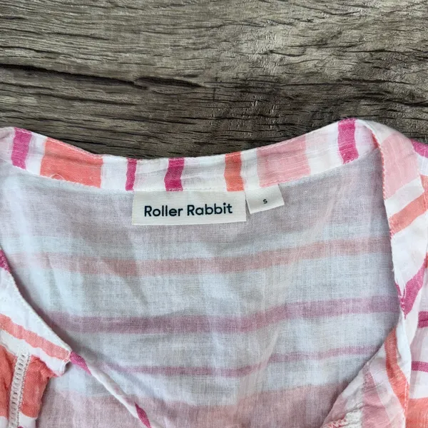 Roller Rabbit‎ striped tunic swim cover up size small - Image 4