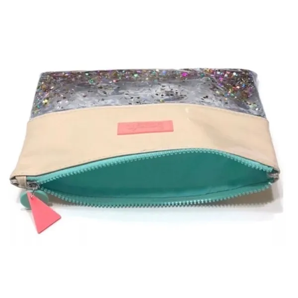 Womens Benefit 2018 Confetti Zip Pouch Travel Makeup Cosmetic Bag Rare & HTF - Image 2