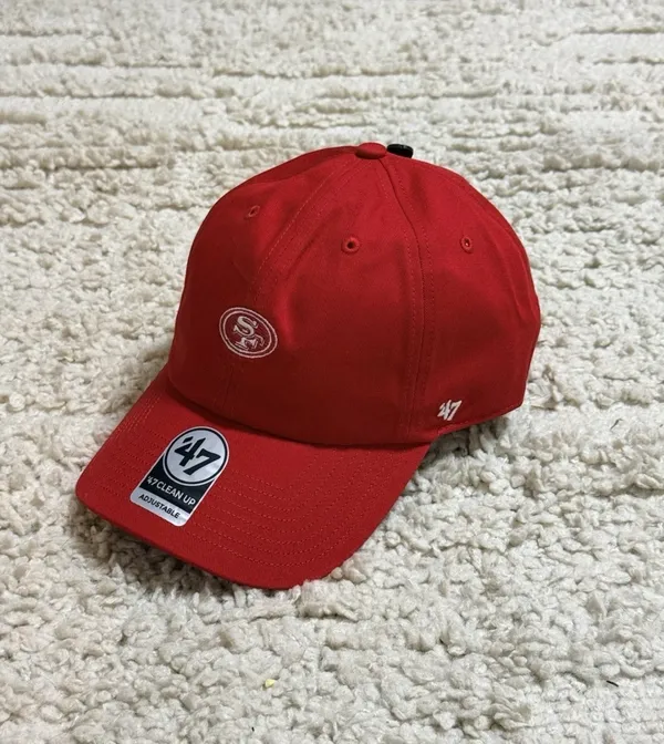 47 BRAND San Francisco 49ers Foundational '47 Clean Up Strapback Hat - Image 2