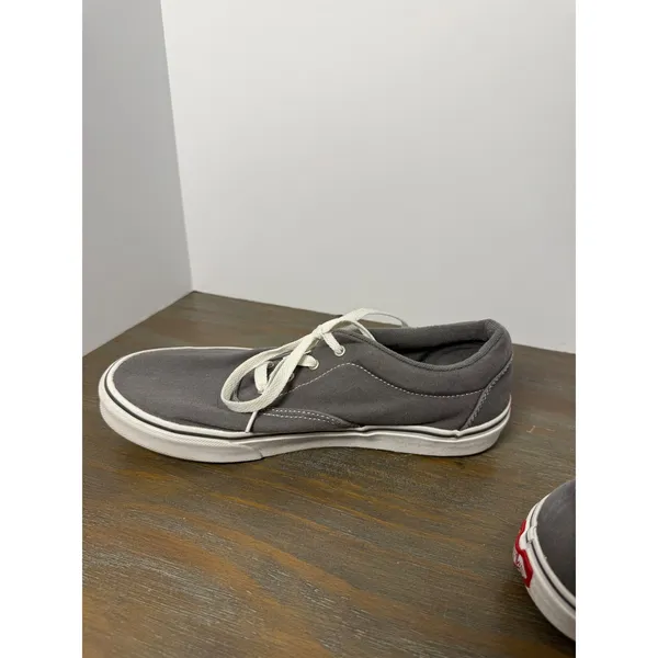 Vans Era Gray Canvas Sneakers Youth 7 Women's 8.5 Classic Skate Shoes - Image 5