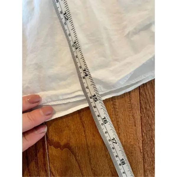 Ramy brook Mickey white mini skirt with blue embroidered waist size 0 - Image 4