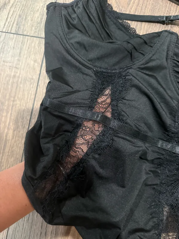 Lace Bodysuit Black - Image 3