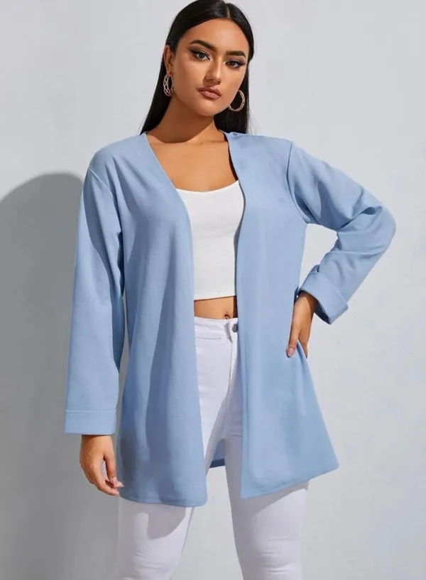 SheIn Blue Blazer Jacket - Image 3