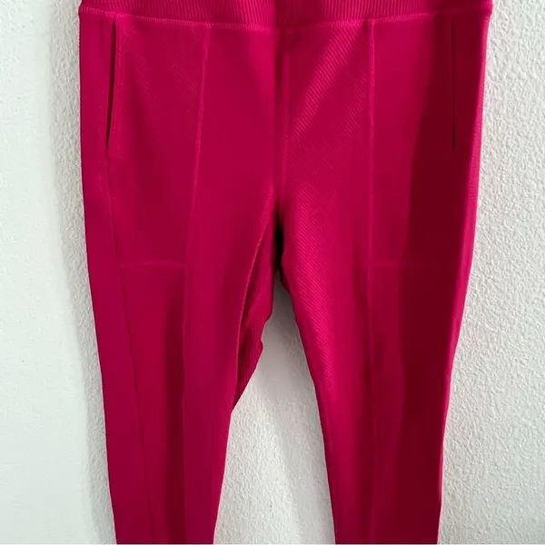 Free People Movement Pink Hot To It Full Length Ribbed Legging Active Pants M - Image 3
