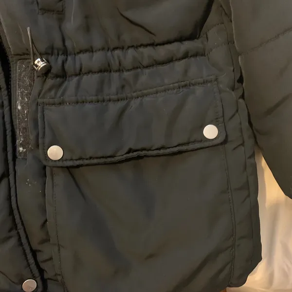Black Zara hooded puffer jacket Size XS - Image 9