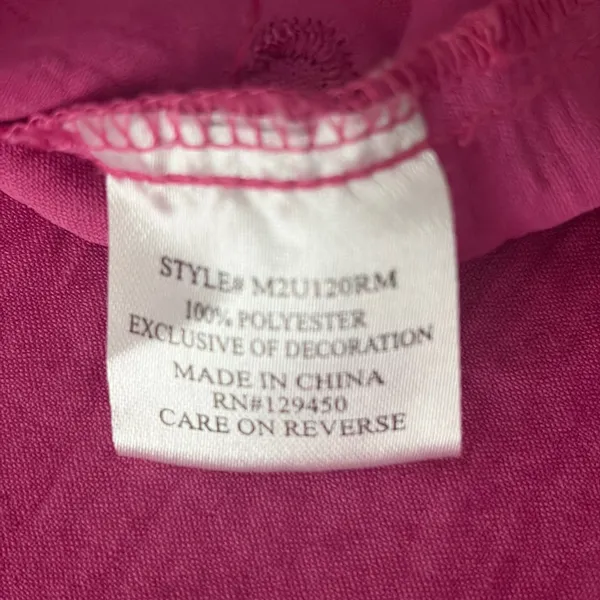 Fred David Magenta Pink Floral Embroidered Shirt Blouse XL Cottagecore Prairie‎ - Image 8