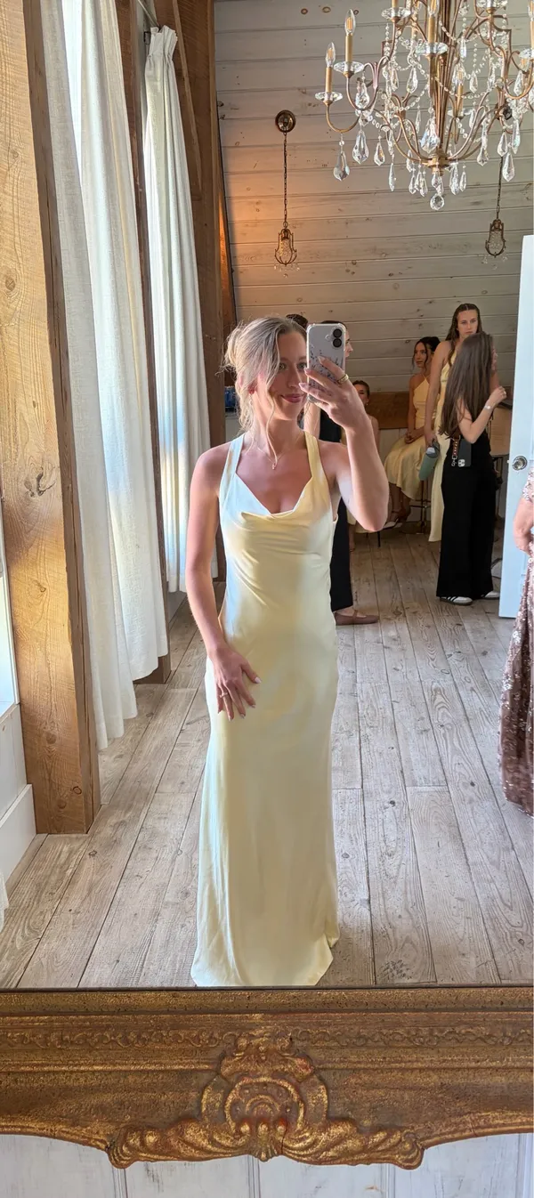 Billy J Boutique Dress Eva Maxi Dress Yellow - Image 3