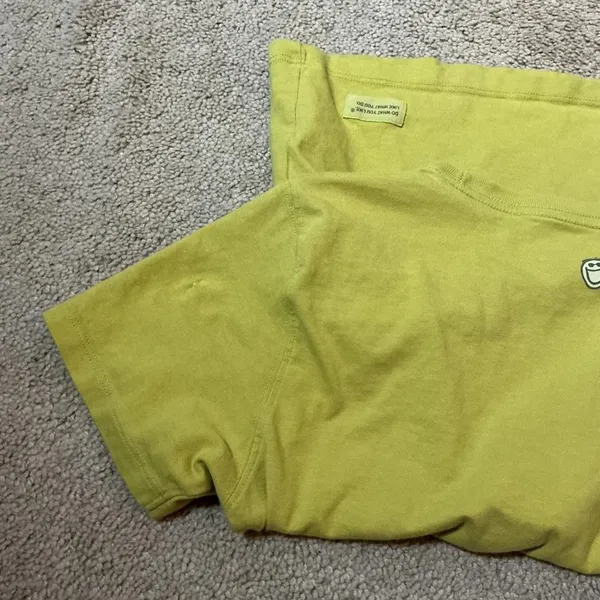 Life is Good Womens Relaxed Fit Yellow Graphic T‎ Shirt Size Small - Image 6