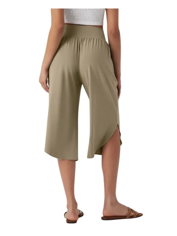 Halara Breezeful High Waisted Tummy Control Curved Hem Quick Dry Resort Capri L - Image 2