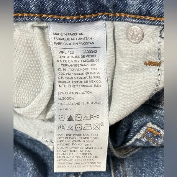 Levi's Blue Denim Skirt - Image 4