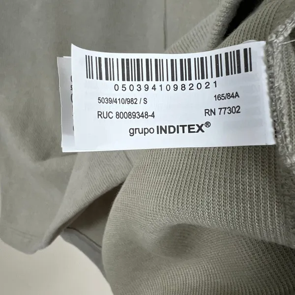 Zara Shirt Dress Womens S Gray Knit Mini Cotton Minimalist Clean Girl Normcore - Image 8