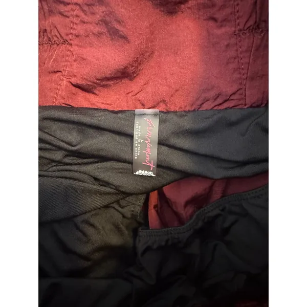 Free People FP Movement The Way Home Shorts Jasper Burgundy High Rise Running - Image 3