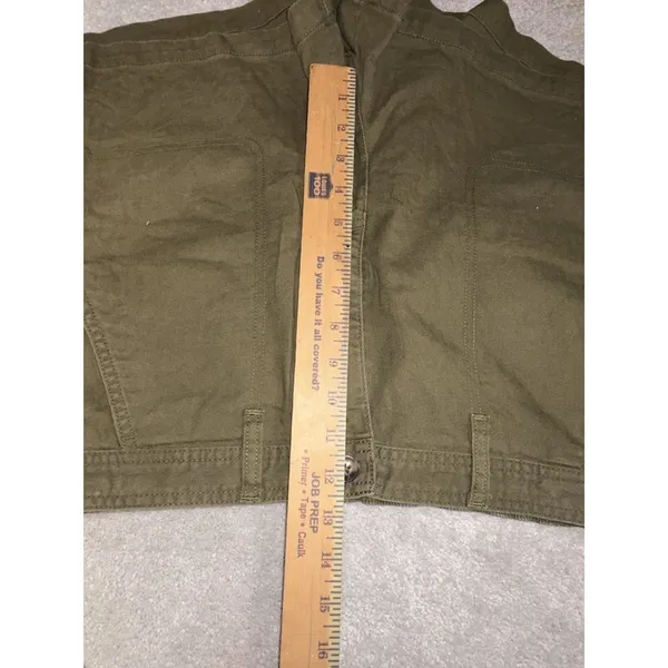 madewell womens camp shorts olive green large - Image 7