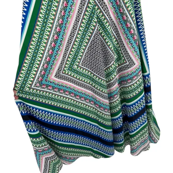 NWT Eliza J Scarf Print Chiffon Maxi Dress‎ Size 2 Vacation Feminine Colorful - Image 12