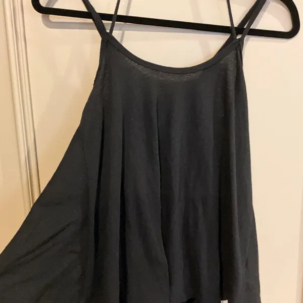 FREE PEOPLE We the Free Oversized Black Halter Tank Top Flowy Size Small S - Image 11