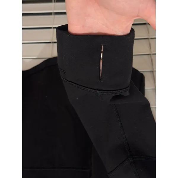 Lululemon Define Jacket Womens 10 Black Full Zip Embroidered Logo - Image 6