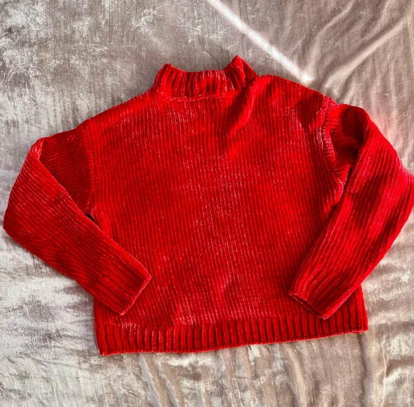 Chenille Mock Neck Sweater - Image 5