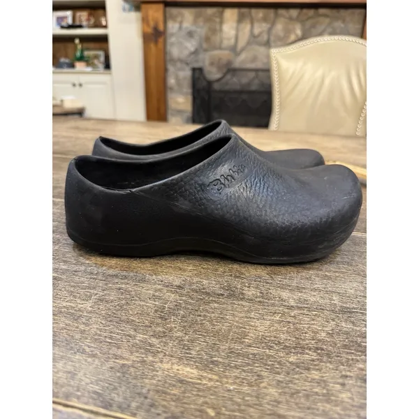 Birkenstock Black‎ Rubber Waterproof Men's Clog Mules Shoes 40 MENs 7 womens 9 - Image 4