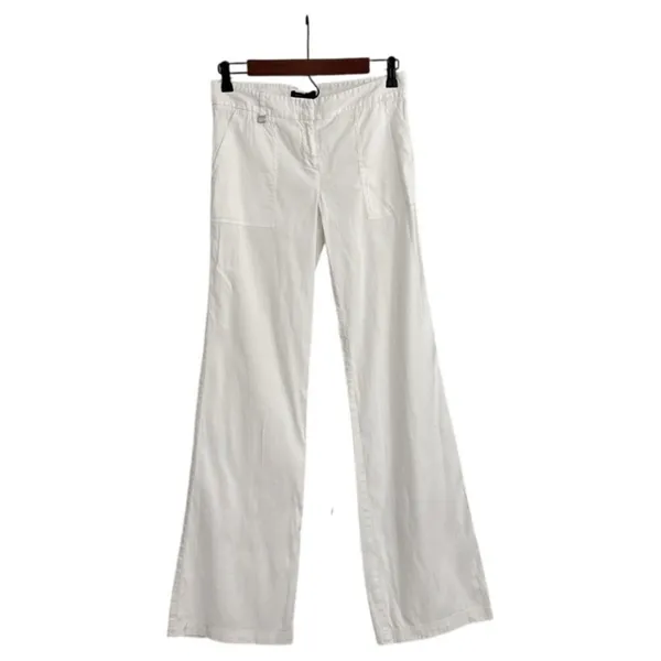 BCBGMAXAZRIA Linen Wide Leg Casual Boho Lightweight Loose Fit Pants Size 2 - Image 2