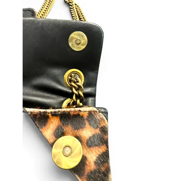 Kurt Geiger Soho small crossbody purse shoulder bag leopard print calf hair - Image 15