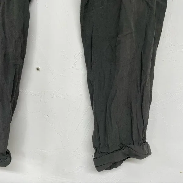 Wilfred Free Aritzia Grey Casual Pull On Jogger Style Pants Womens XS Tie Waist - Image 3