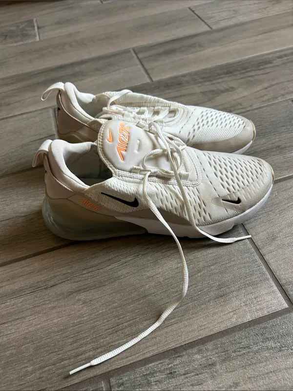 Nike Cream and Orange Air Max Running Sneakers - Image 2