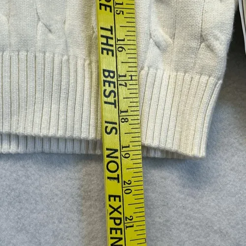 NWT FADED ROSE Sweater Women's XS Cream New‎ York" Cable Knit Cropped Pullover - Image 7