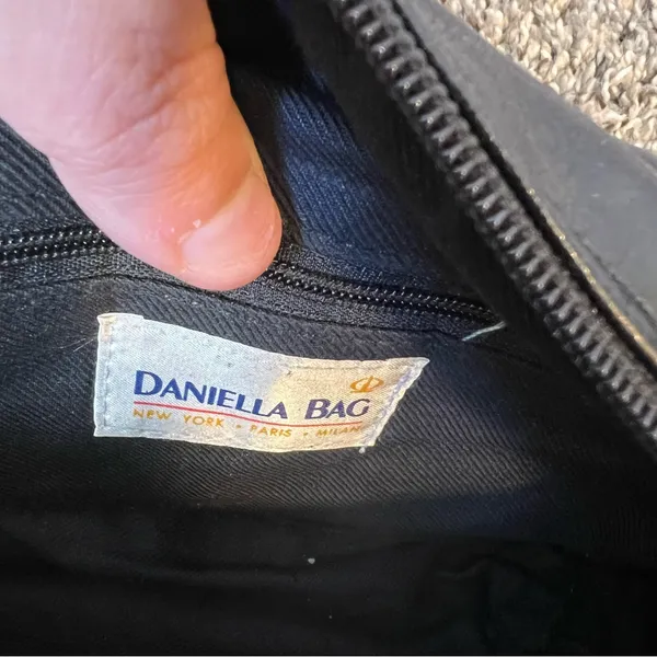 Daniella Bag Vintage Black Vegan Leather‎ Quilted Crossbody Chain Purse - Image 3