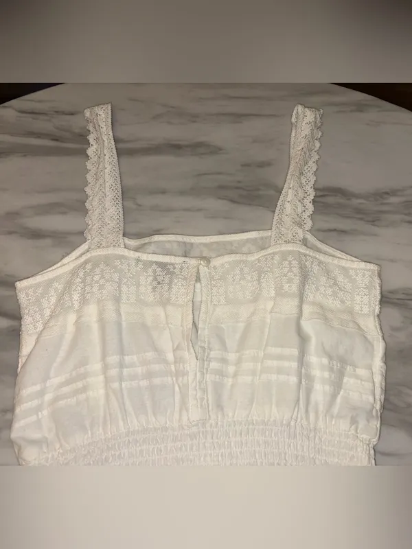 Forever 21 White Crochet Tiered Sun Mini Dress - NWT - Image 4