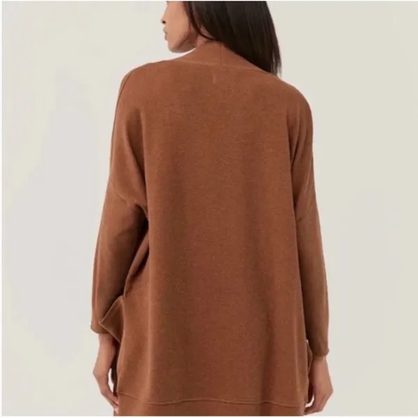 Pact Airplane Cardigan Women's 100% Organic Cotton Long Open Pockets XS Small - Image 2