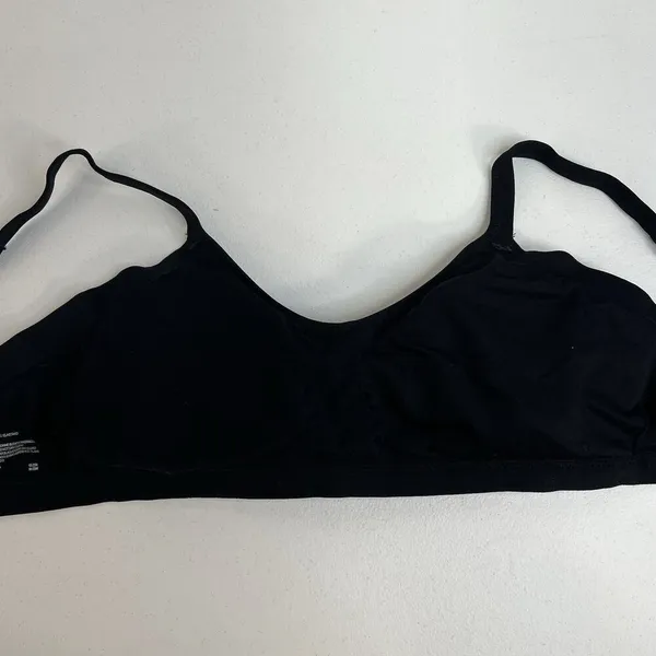 Felina Medium M Bra Seamless Side Smoothing Wireless Removable‎ Padding Black - Image 9