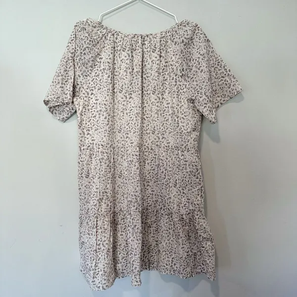 Rails Womens Clarissa Beige animal print Tiered Babydoll Sundress Small 1670 - Image 11