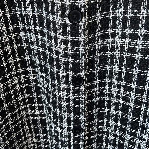 ASOS Oversize Tweed Button Down Coat Size 6 - Image 3