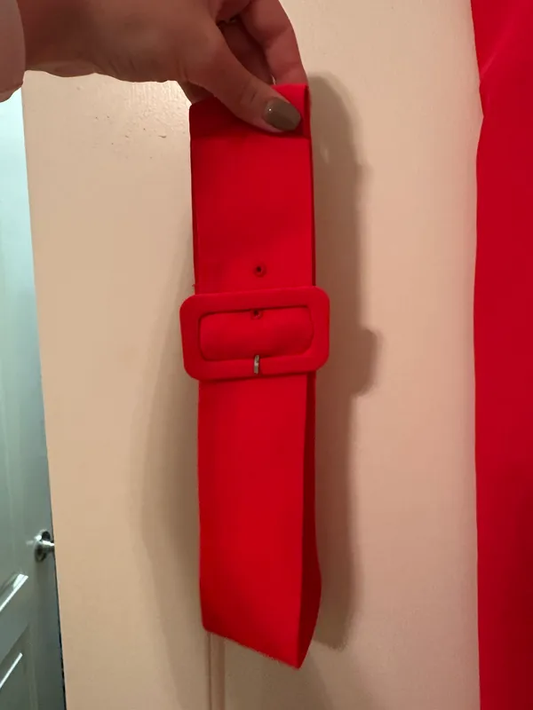 Amanda Uprichard Dress x Revolve Fae Midi Dress In Crimson - Image 4