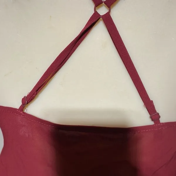 Victoria's Secret Deep Red Lace Chemise - Image 7