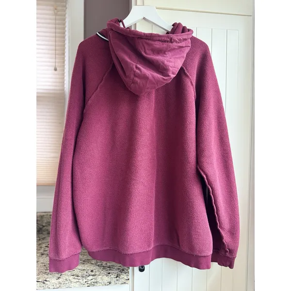 Nike Sportswear Rally Essentials Pullover Hoodie Women XL Burgundy CI1192-638 - Image 13