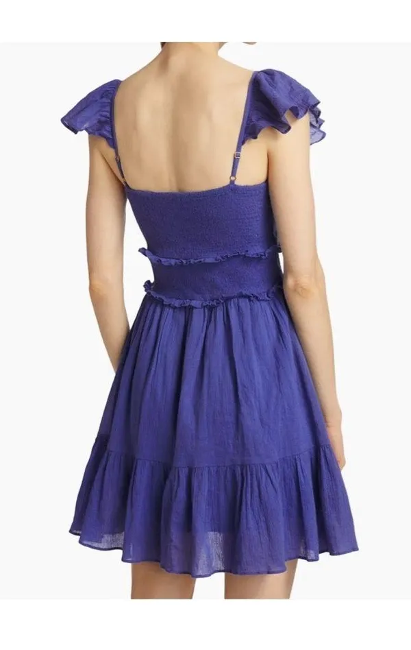 LoveShackFancy Ivella Smocked Cotton Minidress - Image 5